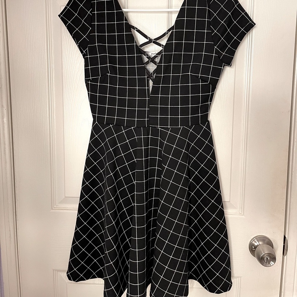 Dress Black with White